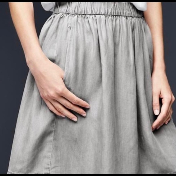 Gap Tencel Lyocell Grey Skirt with Pockets - Picture 2 of 8